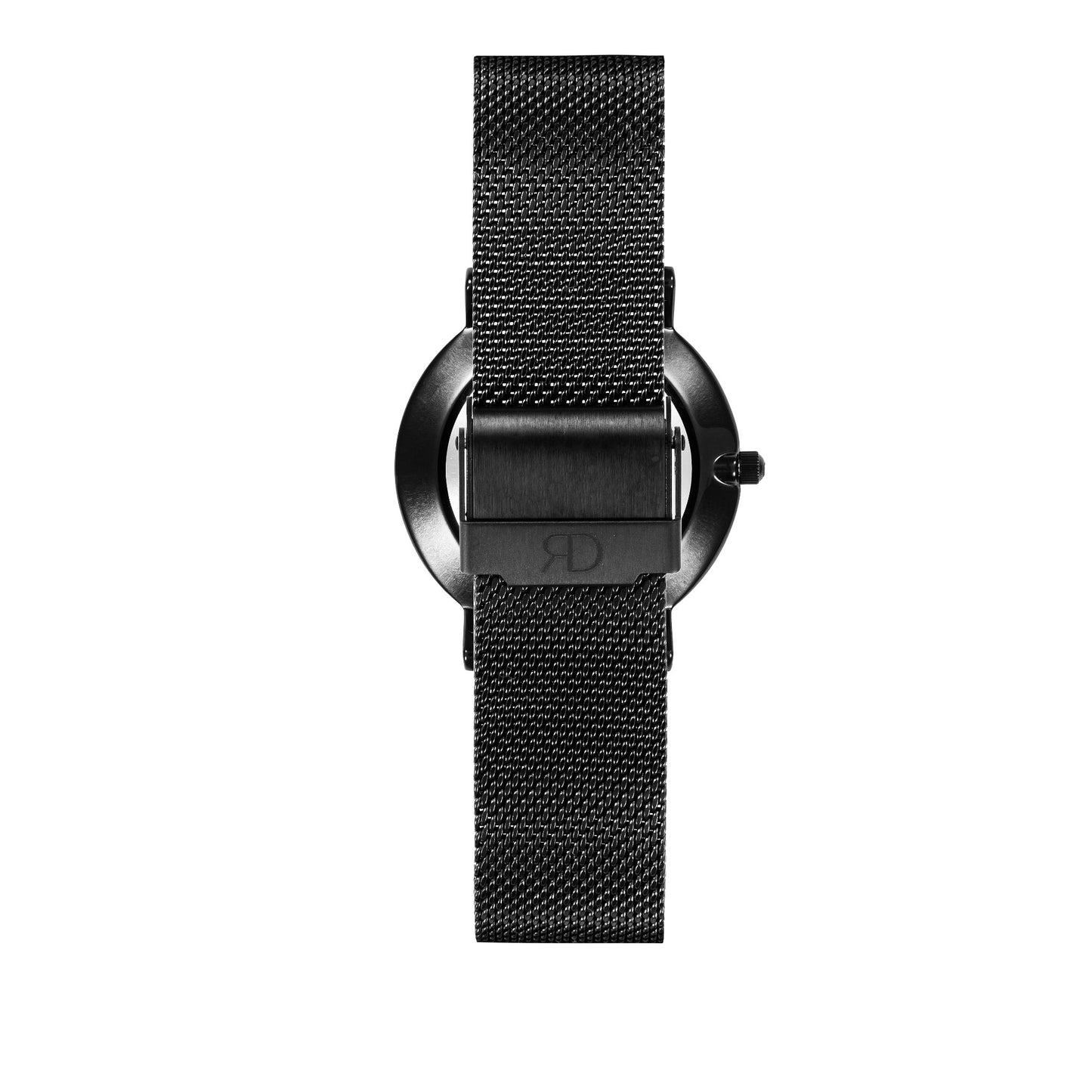Relógio de Mulher Richard Dixon Classic Mesh Full Dark com Fundo Branco de Trás