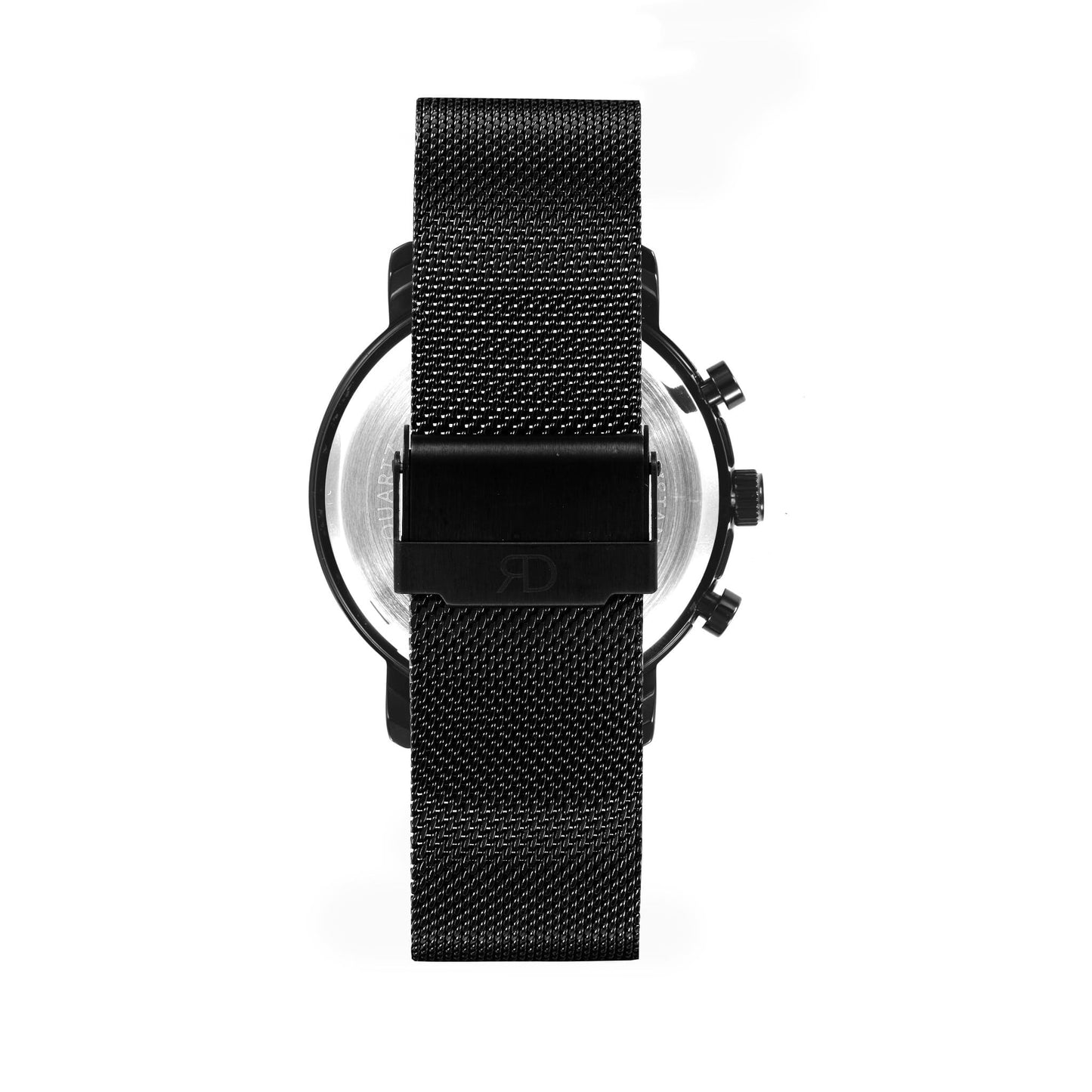 Relógio de Homem Richard Dixon Iconic Chrono Mesh Full Dark com Fundo Branco de Trás