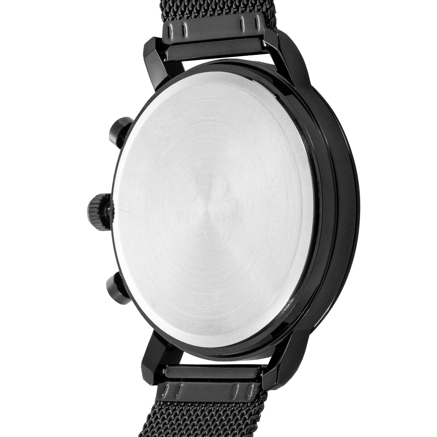 Relógio de Homem Richard Dixon Iconic Chrono Mesh Full Dark com Fundo Branco de Trás